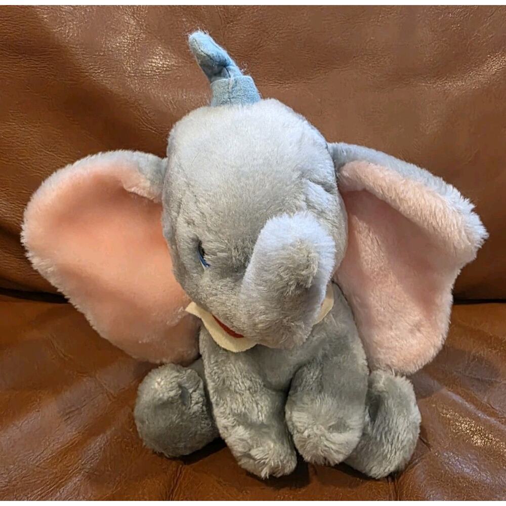 Vintage 8 Inch Walt Disney Productions Dumbo Elephant Stuffed Animal Plush Korea